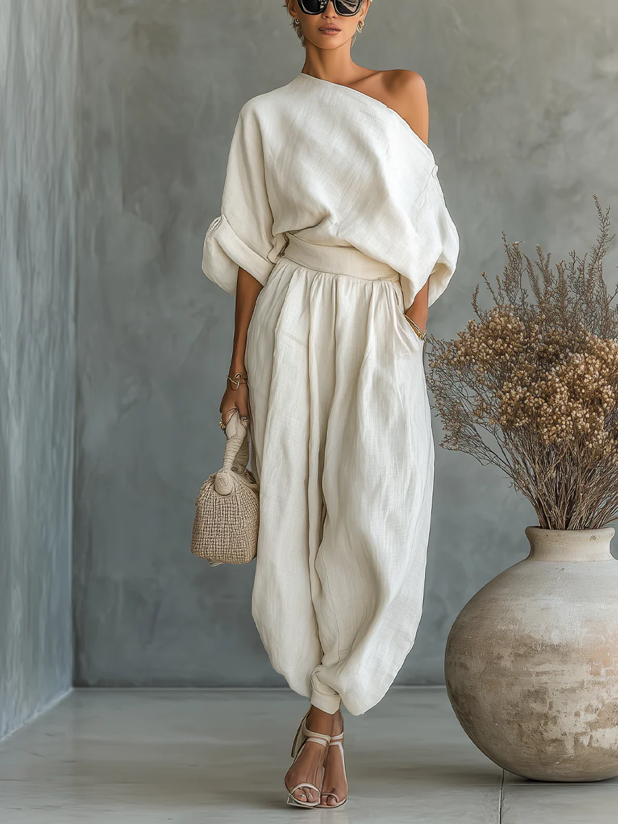 Eleonora | Chic Off-Shoulder Two-Piece Set