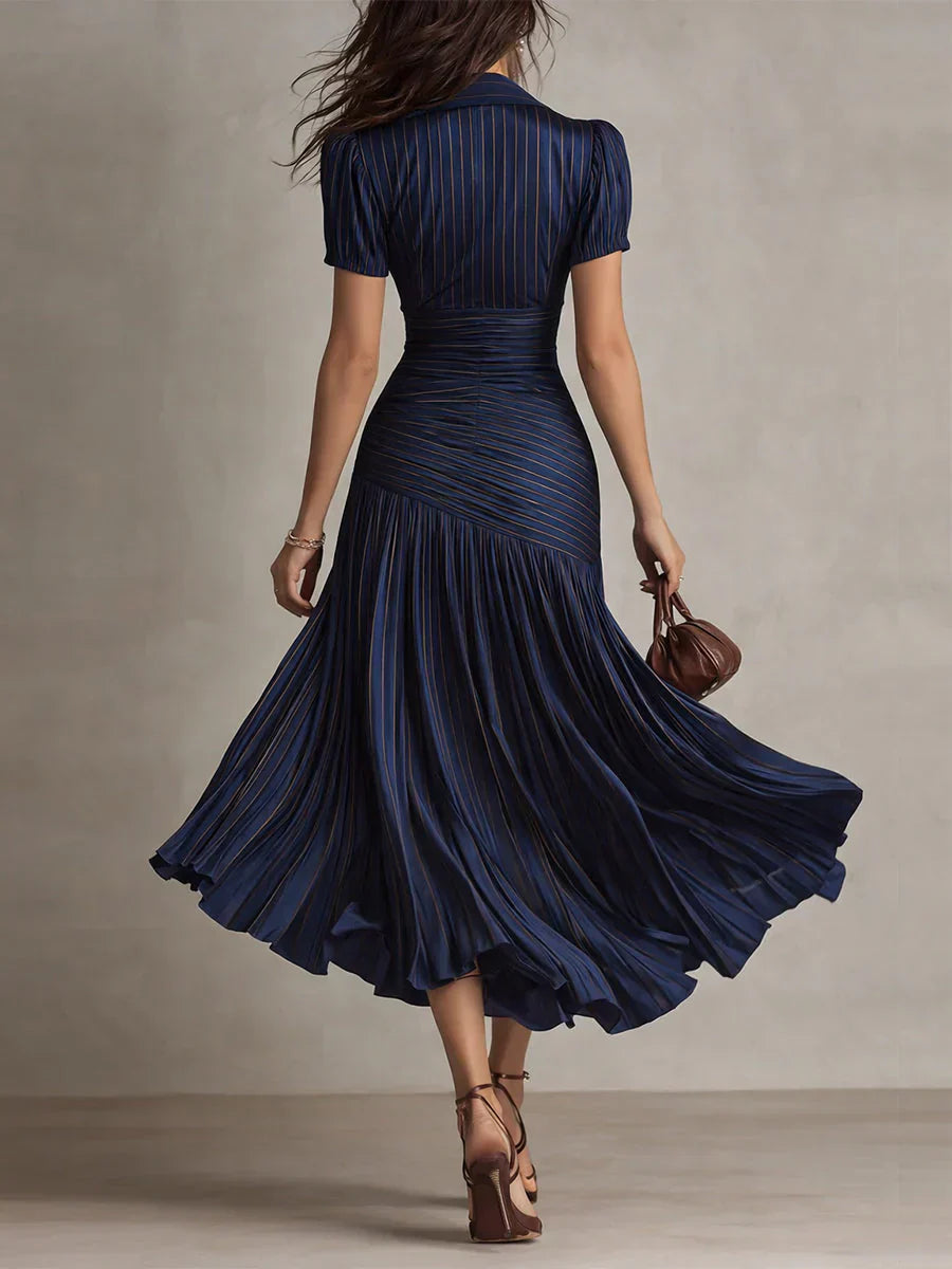 Florenza | Vintage Elegant Chiffon Maxi Kjole
