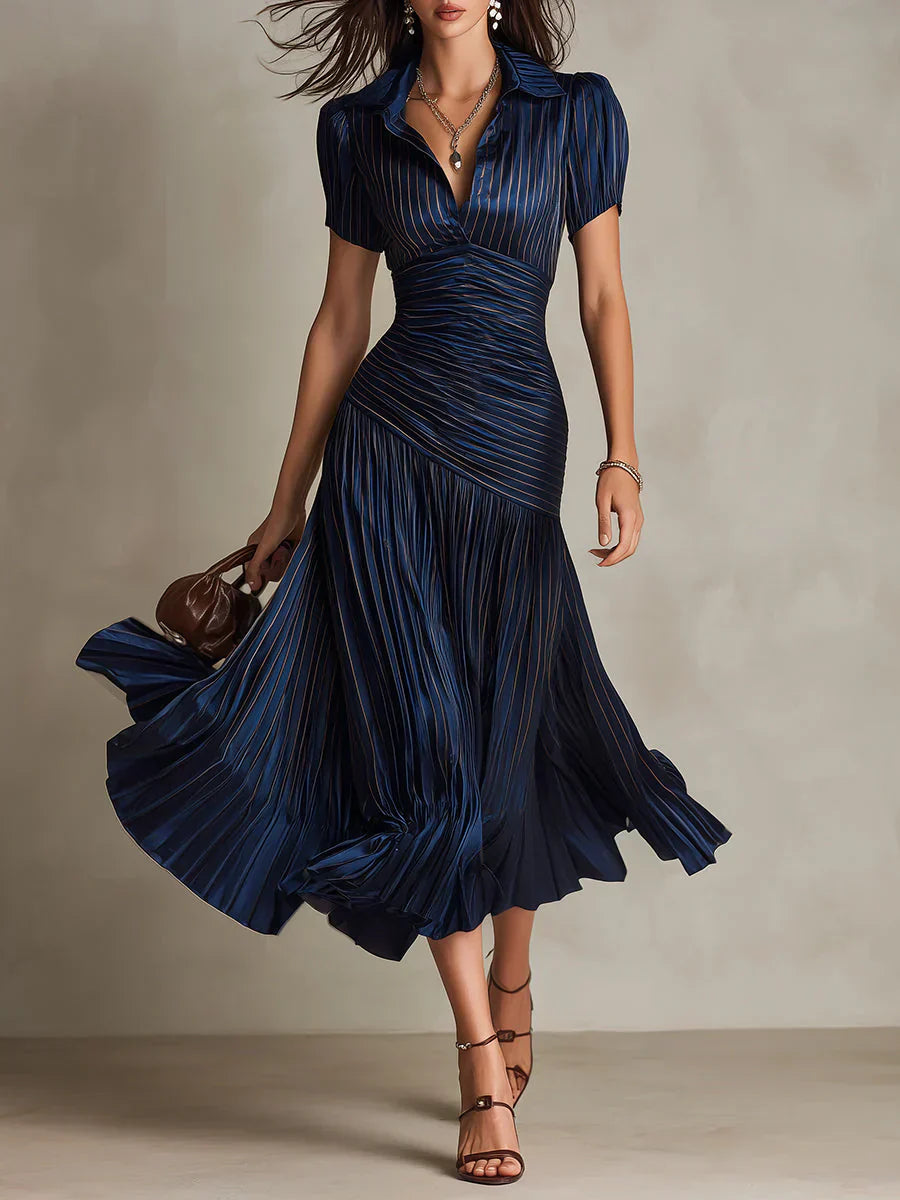 Florenza | Vintage Elegant Chiffon Maxi Kjole