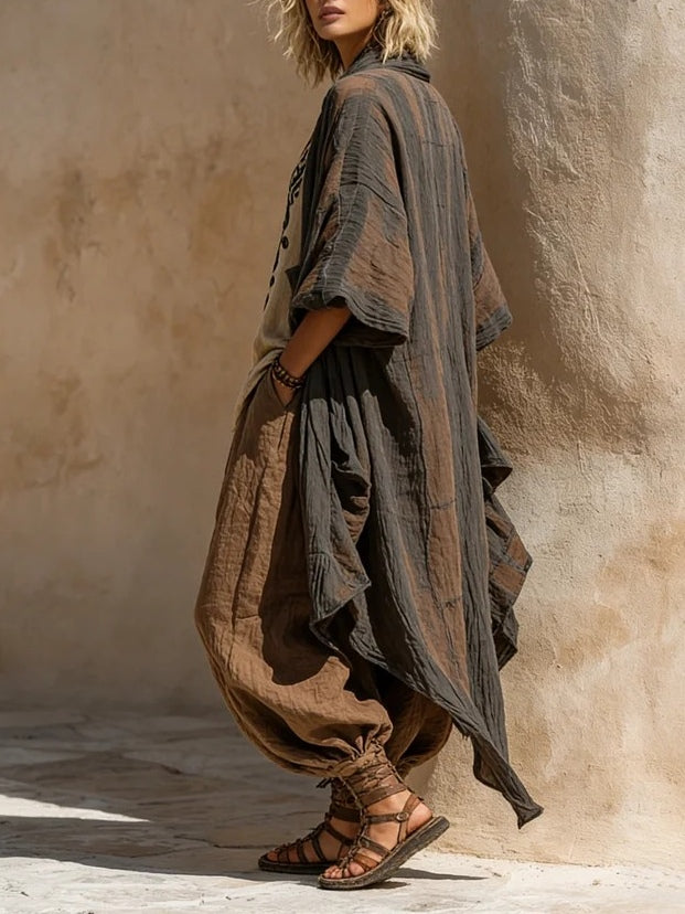 Margaret | Nomadisk Boheme Kunsttryk Tre-delt Sæt Outfit
