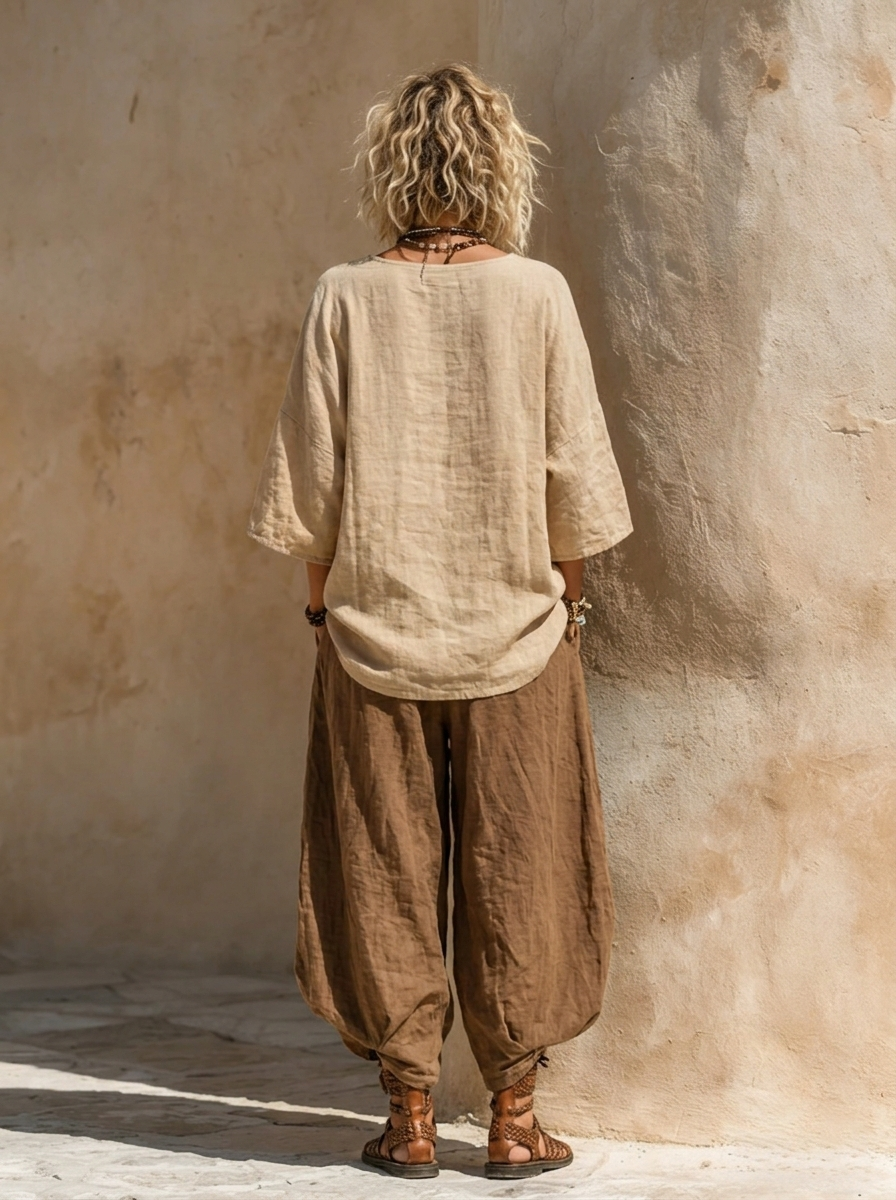 Margaret | Nomadisk Boheme Kunsttryk Tre-delt Sæt Outfit
