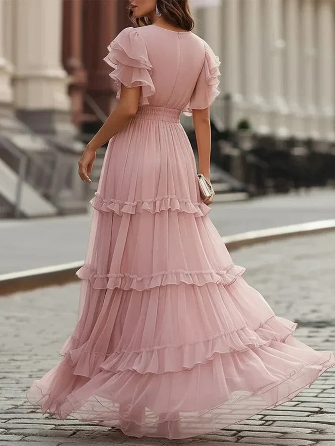 Zoe | Lys Pink Elegant Bryllups Maxi Kjole