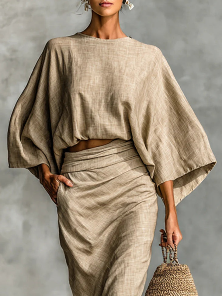 Giulia | Chic Two-Piece Set with Skirt