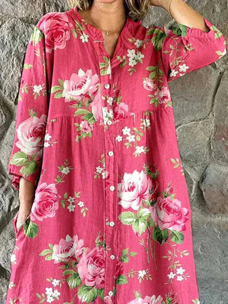 Carmen | Kunstnerisk Floral Kjole