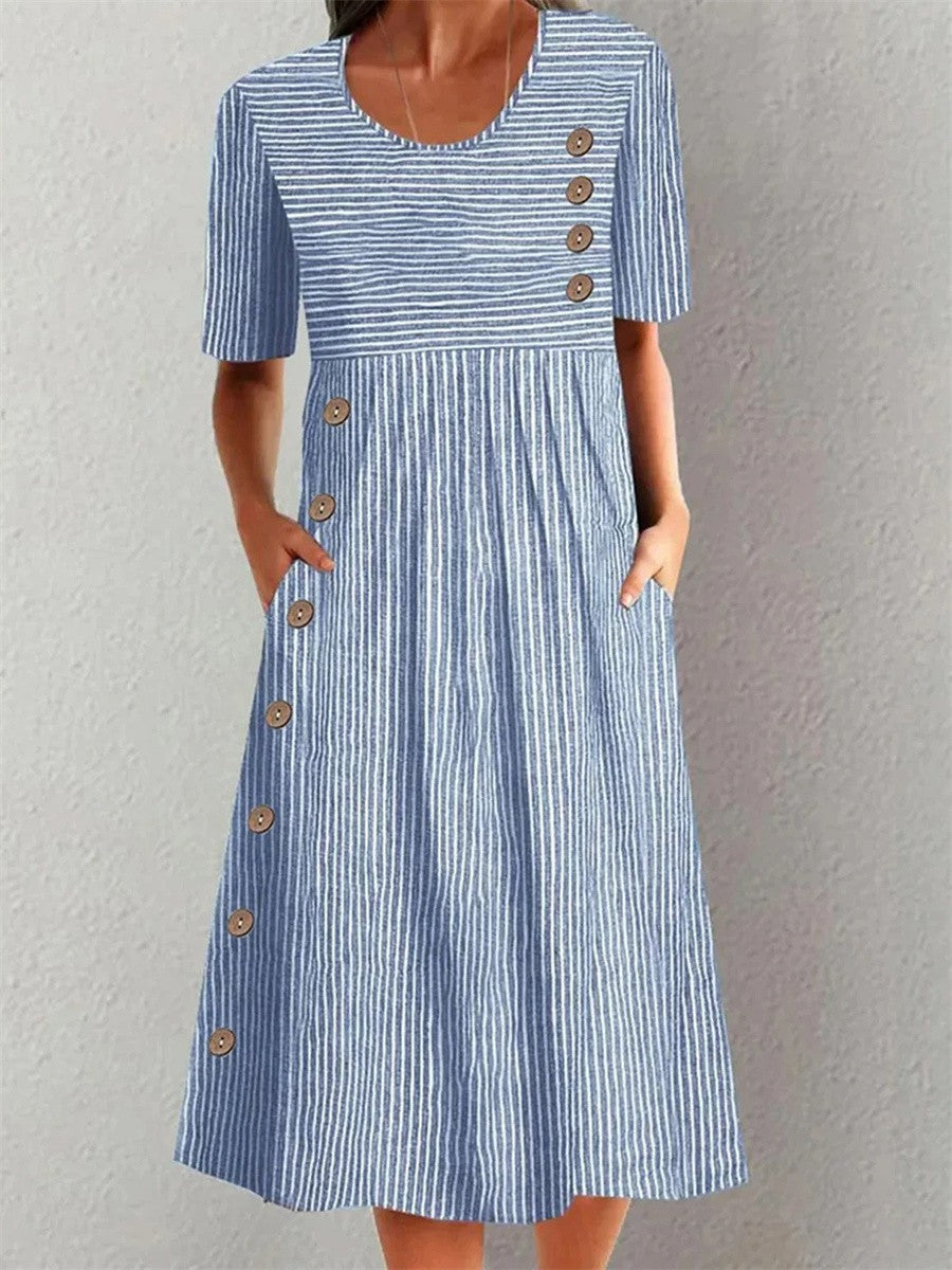 Edna | Stribet Sommerkjole