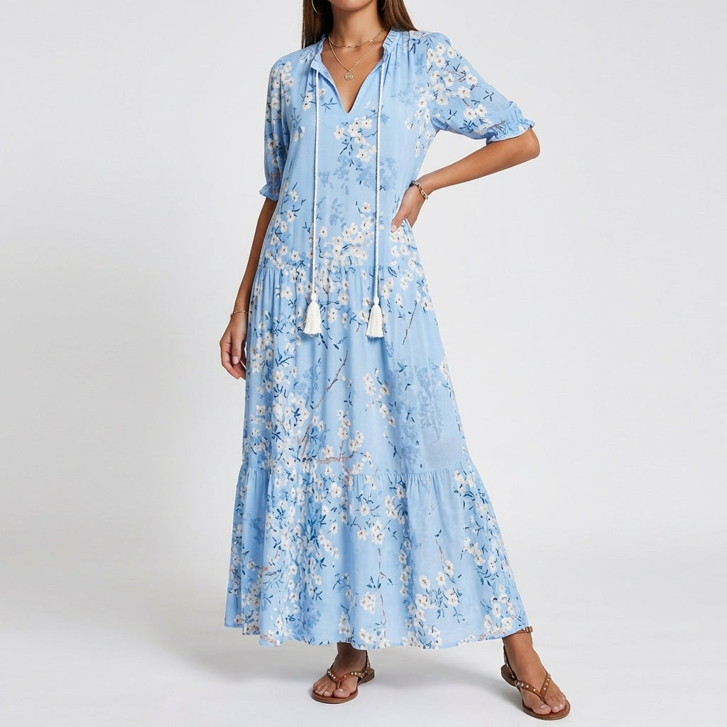 ARIA | Boho Mave Dækning Kjole