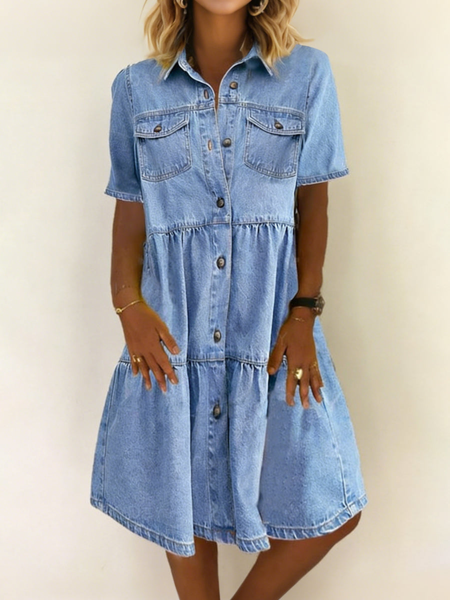 Sophia | Casual Elegant Denim Kjole