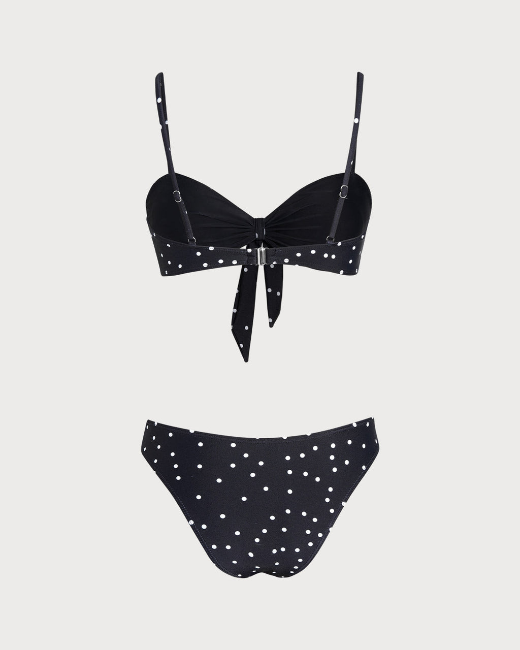 Svart Prickig Bikini Set