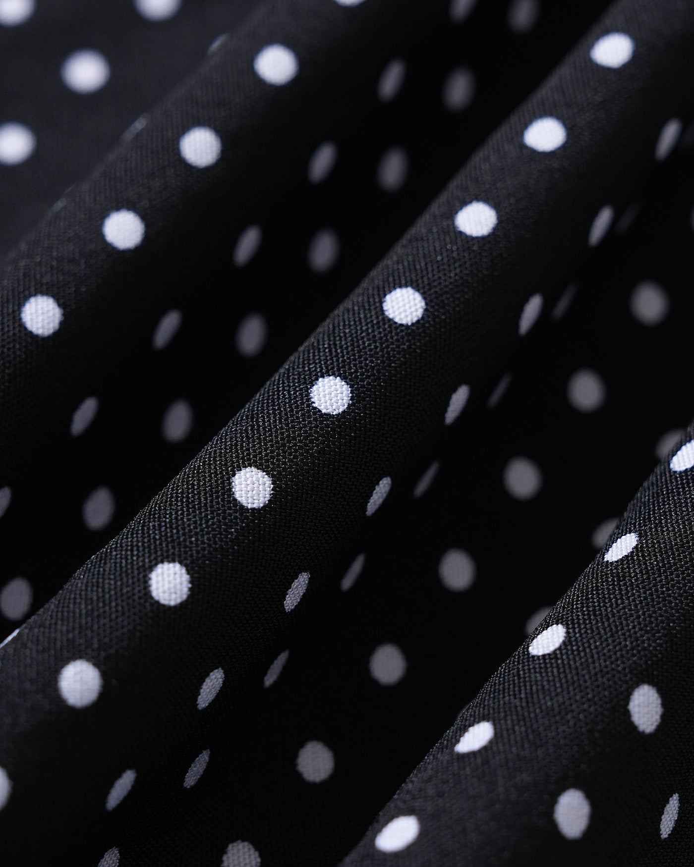 Svart Halter Tie Polka Dot Maxi Klänning
