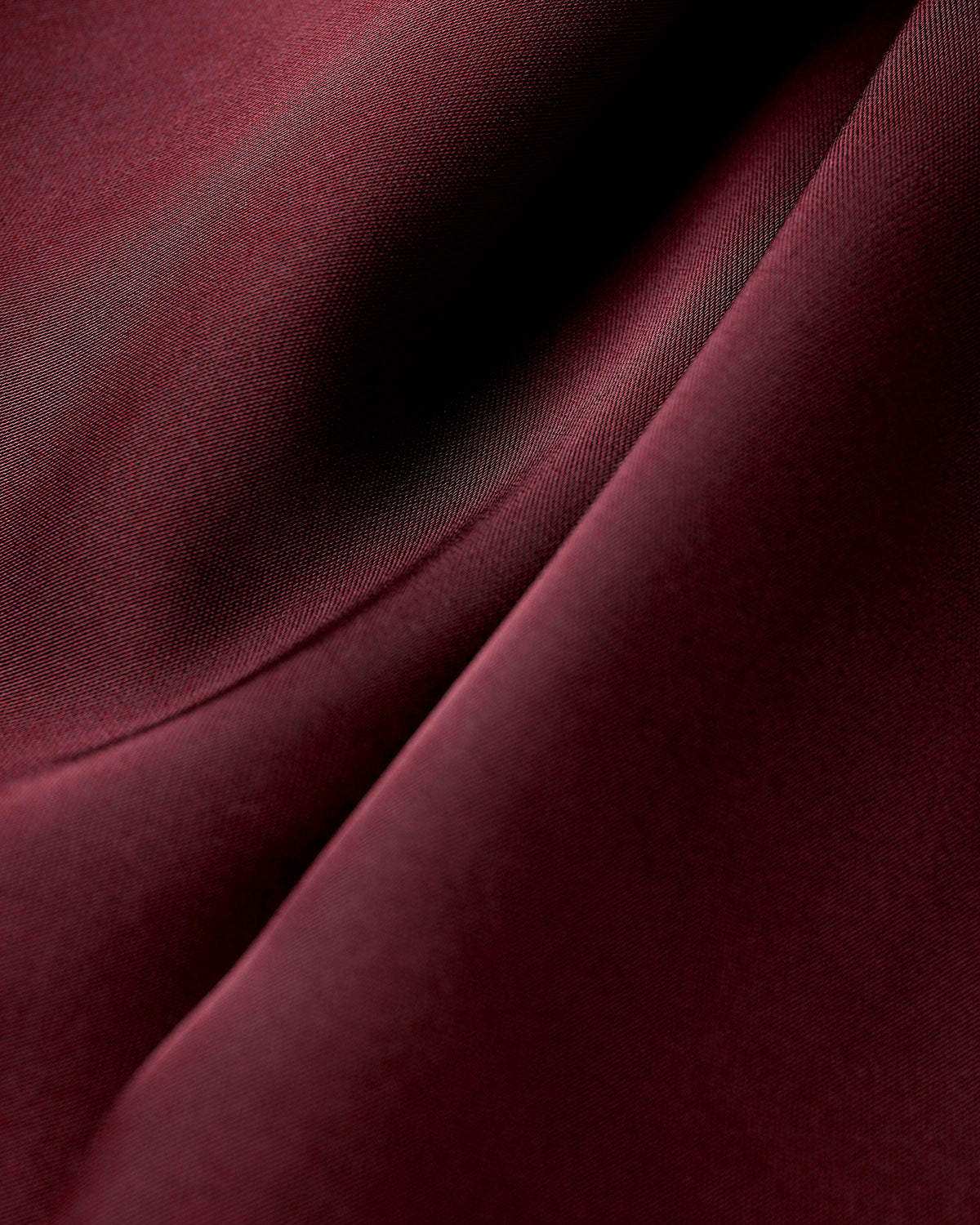 Vinröd Satin A-Linje Slip Maxi Klänning