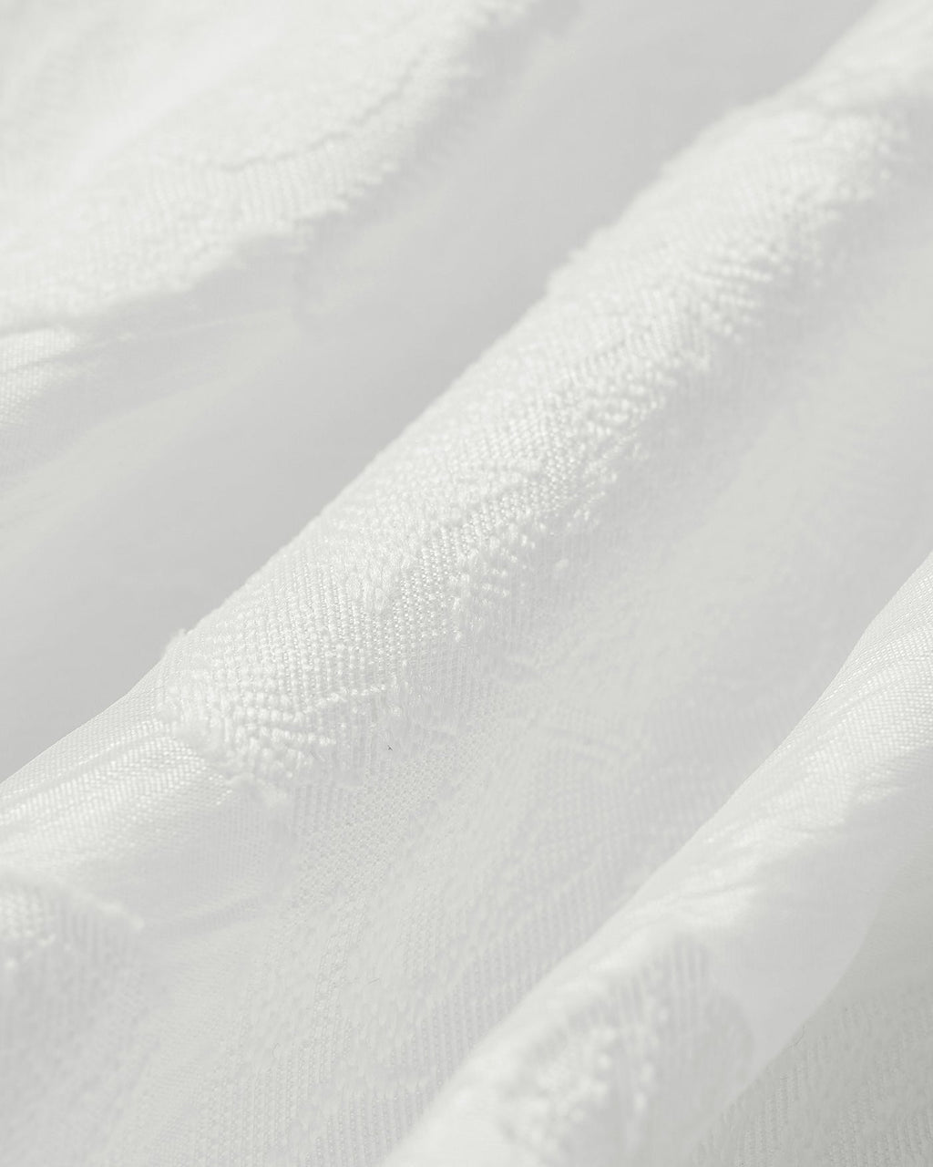 Vit Fyrkantig Hals Jacquard Slip Midi Klänning