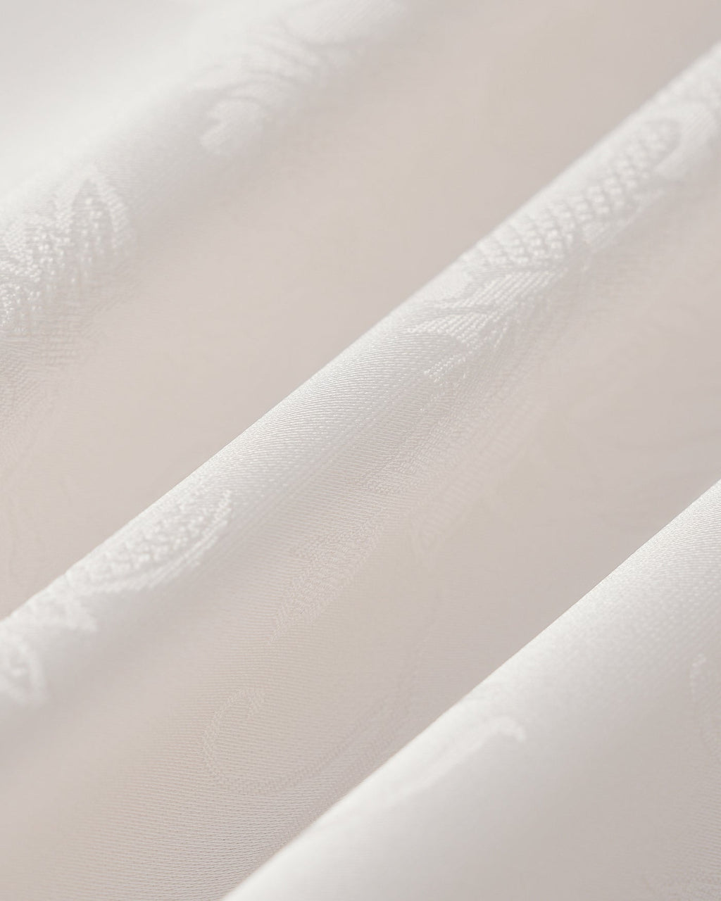 Beige Båt Hals Jacquard Volang Midi Klänning