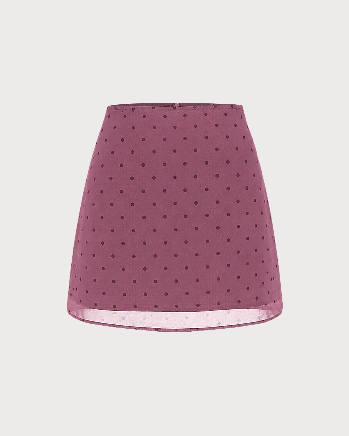 Lila Prickig Chiffong Minikjol