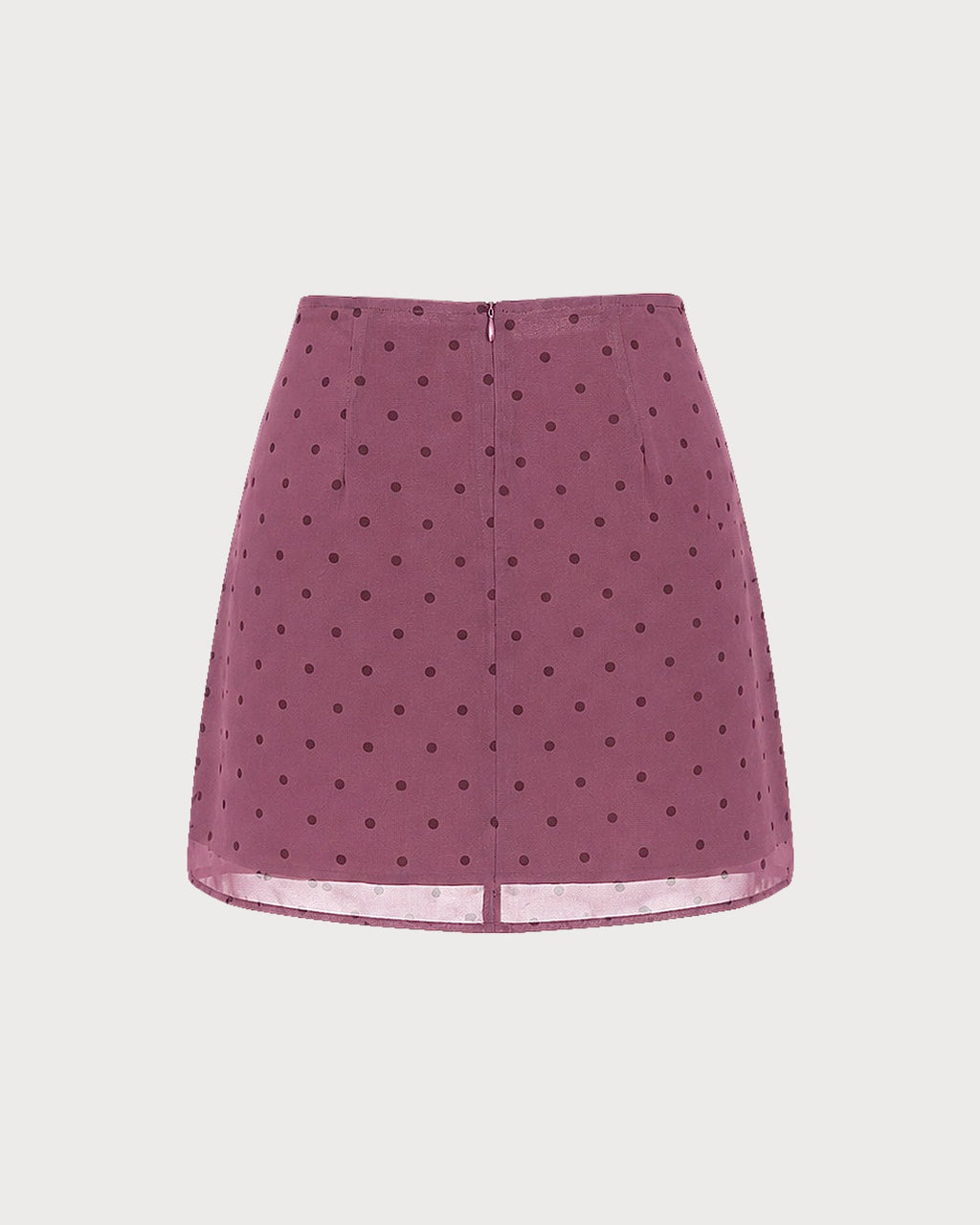 Lila Prickig Chiffong Minikjol